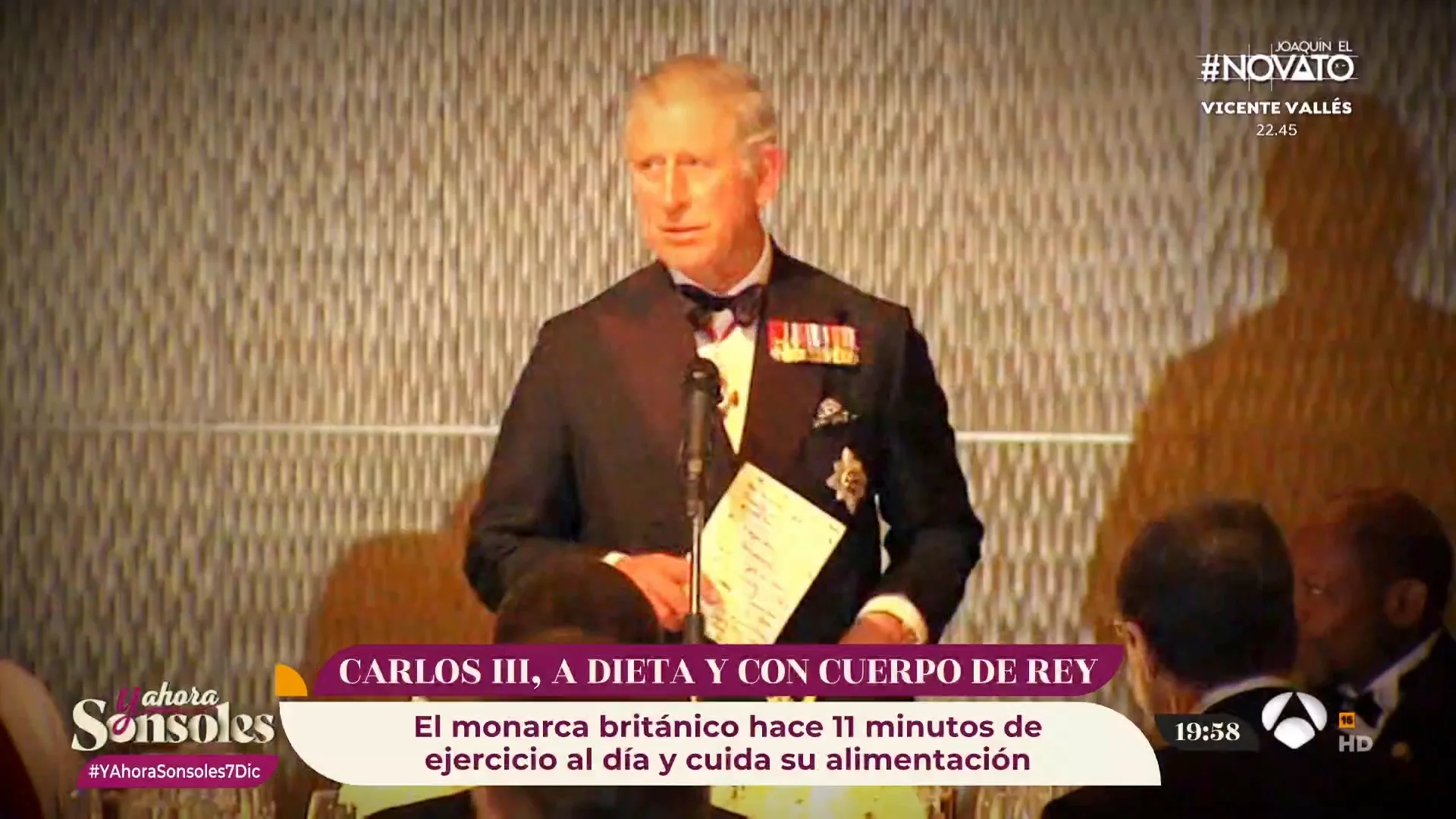 La dieta del rey Carlos III: mucha verdura y la carne y el pescado, en su justa medida La dieta del rey Carlos III: mucha verdura y la carne y el pescado, en su justa medida