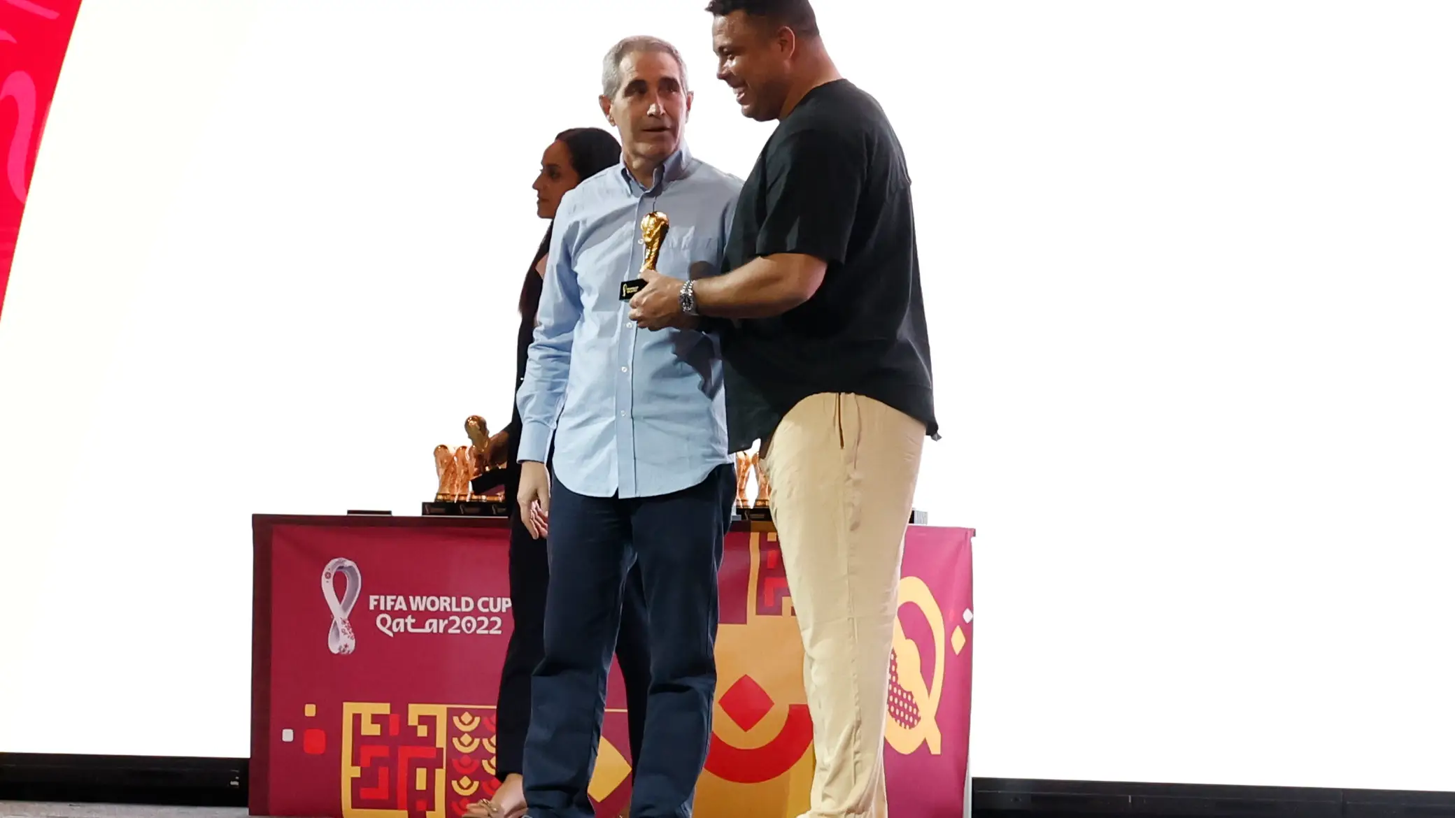 Ronaldo Nazario, en un acto del Mundial de Qatar Ronaldo Nazario, en un acto del Mundial de Qatar