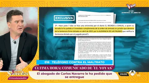 El abogado de 'El Yoyas' pide una revisión de la sentencia: "Espera a que el Tribunal se pronuncie para entregarse o no" El abogado de 'El Yoyas' pide una revisión de la sentencia: "Espera a que el Tribunal se pronuncie para entregarse o no"