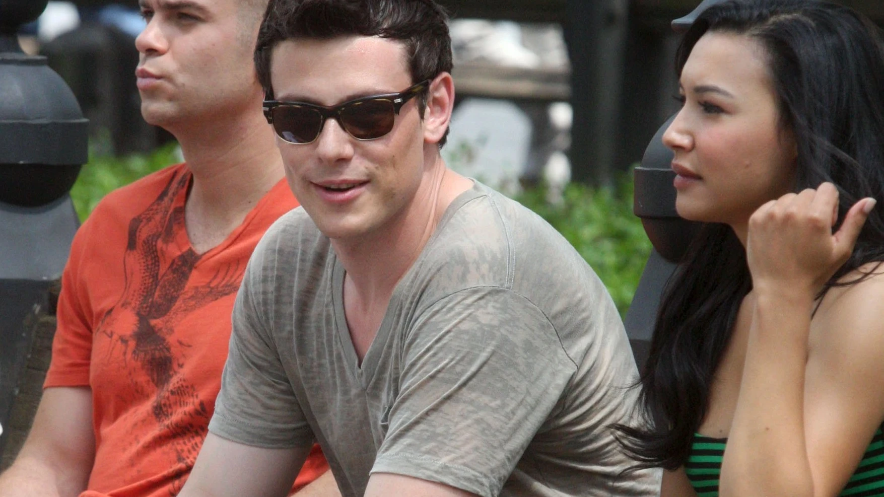 Mark Selling, Cory Monteith y Naya Rivera de 'Glee' Mark Selling, Cory Monteith y Naya Rivera de 'Glee'