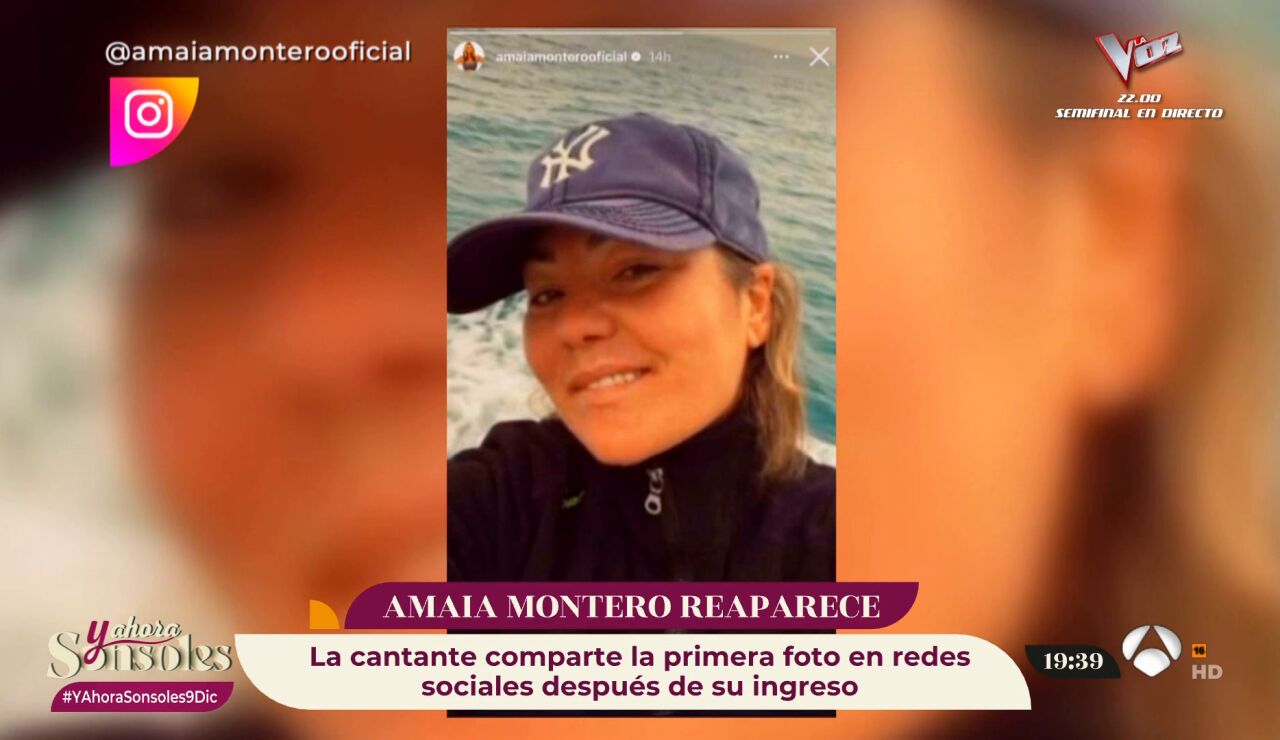 Amaia Montero se muestra sonriente en su reaparición en redes sociales