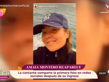 Amaia Montero se muestra sonriente en su reaparición en redes sociales Amaia Montero se muestra sonriente en su reaparición en redes sociales