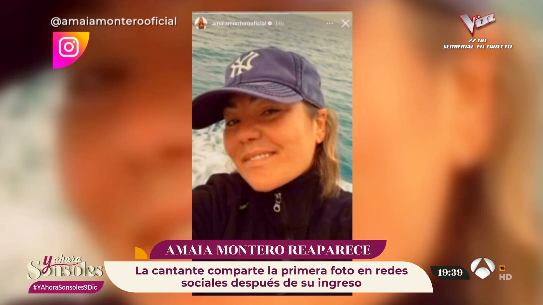 Amaia Montero se muestra sonriente en su reaparición en redes sociales