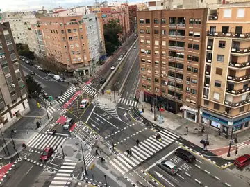 El nuevo carril bici de Valencia El nuevo carril bici de Valencia