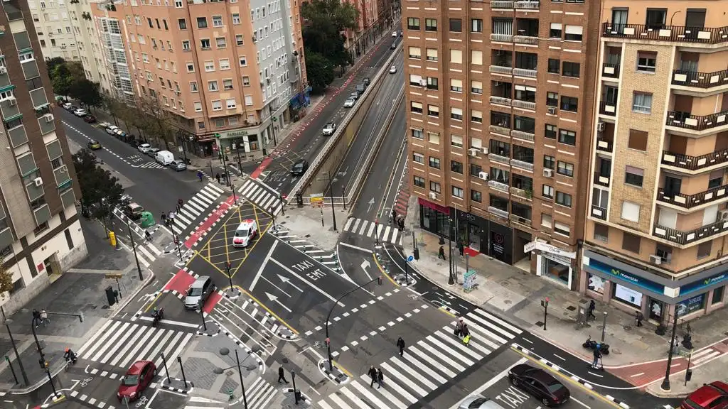 El nuevo carril bici de Valencia El nuevo carril bici de Valencia