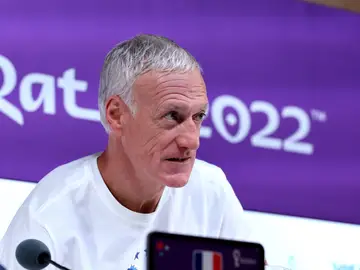 Didier Deschamps, en la rueda de prensa previa al duelo ante Inglaterra Didier Deschamps, en la rueda de prensa previa al duelo ante Inglaterra