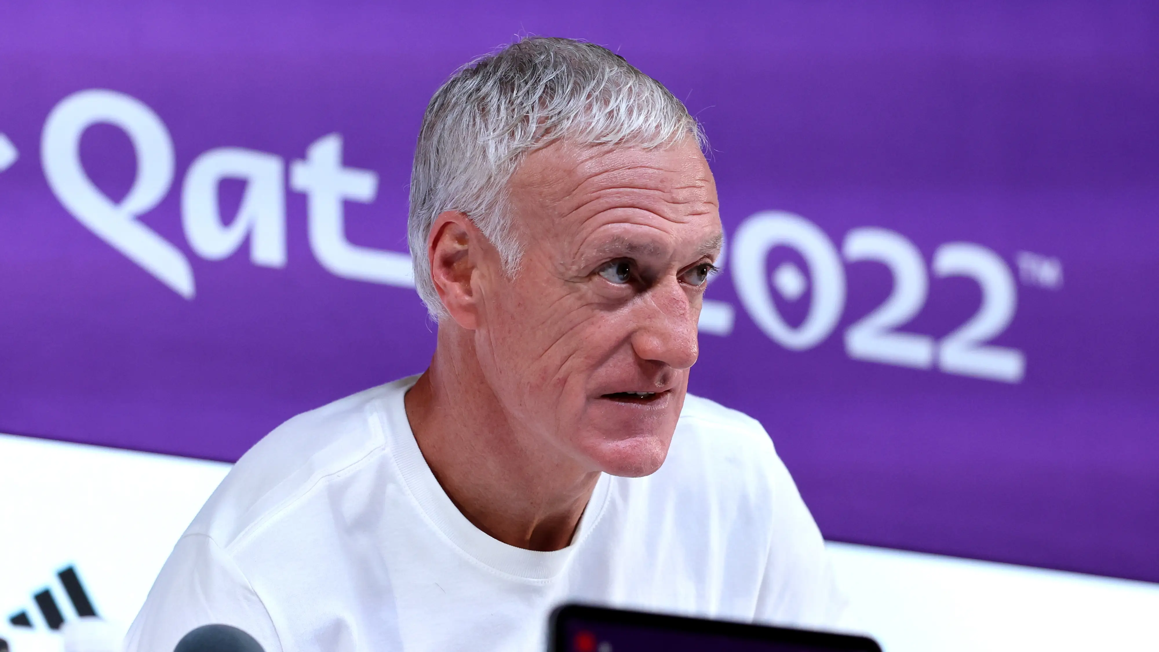 Didier Deschamps, en la rueda de prensa previa al duelo ante Inglaterra