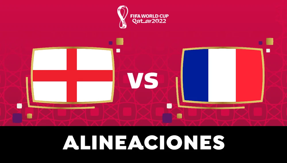 Alineaciones OFICIALES Inglaterra y Francia en el partido de cuartos final del Mundial de Qatar