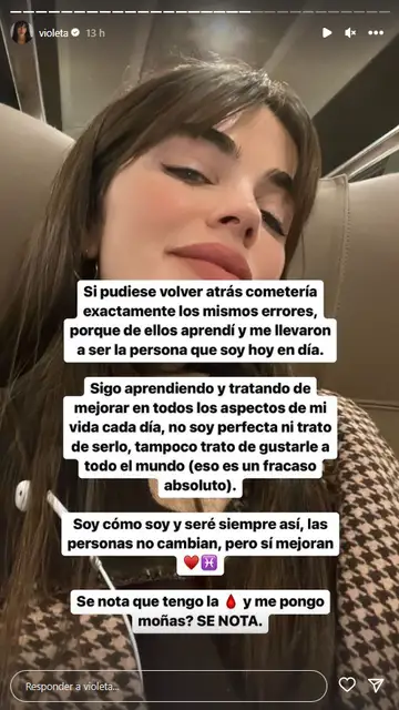 Captura Instagram Violeta Mangriñán Captura Instagram Violeta Mangriñán