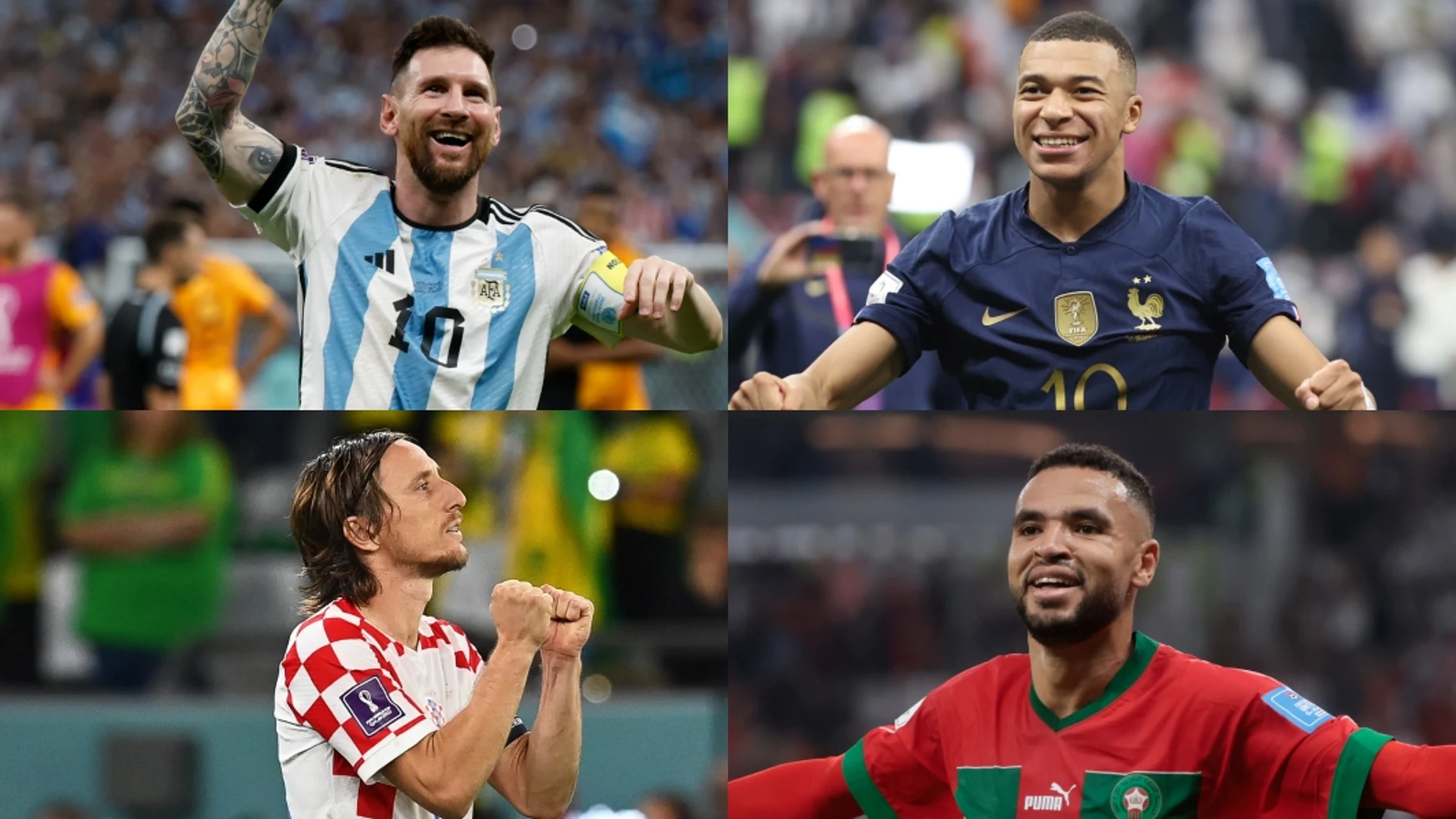 Las estrellas de los cuatro equipos que lucharán por el Mundial de Qatar