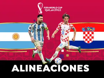 Alineación de Argentina hoy ante Croacia en las semifinales del Mundial de Qatar Alineación de Argentina hoy ante Croacia en las semifinales del Mundial de Qatar