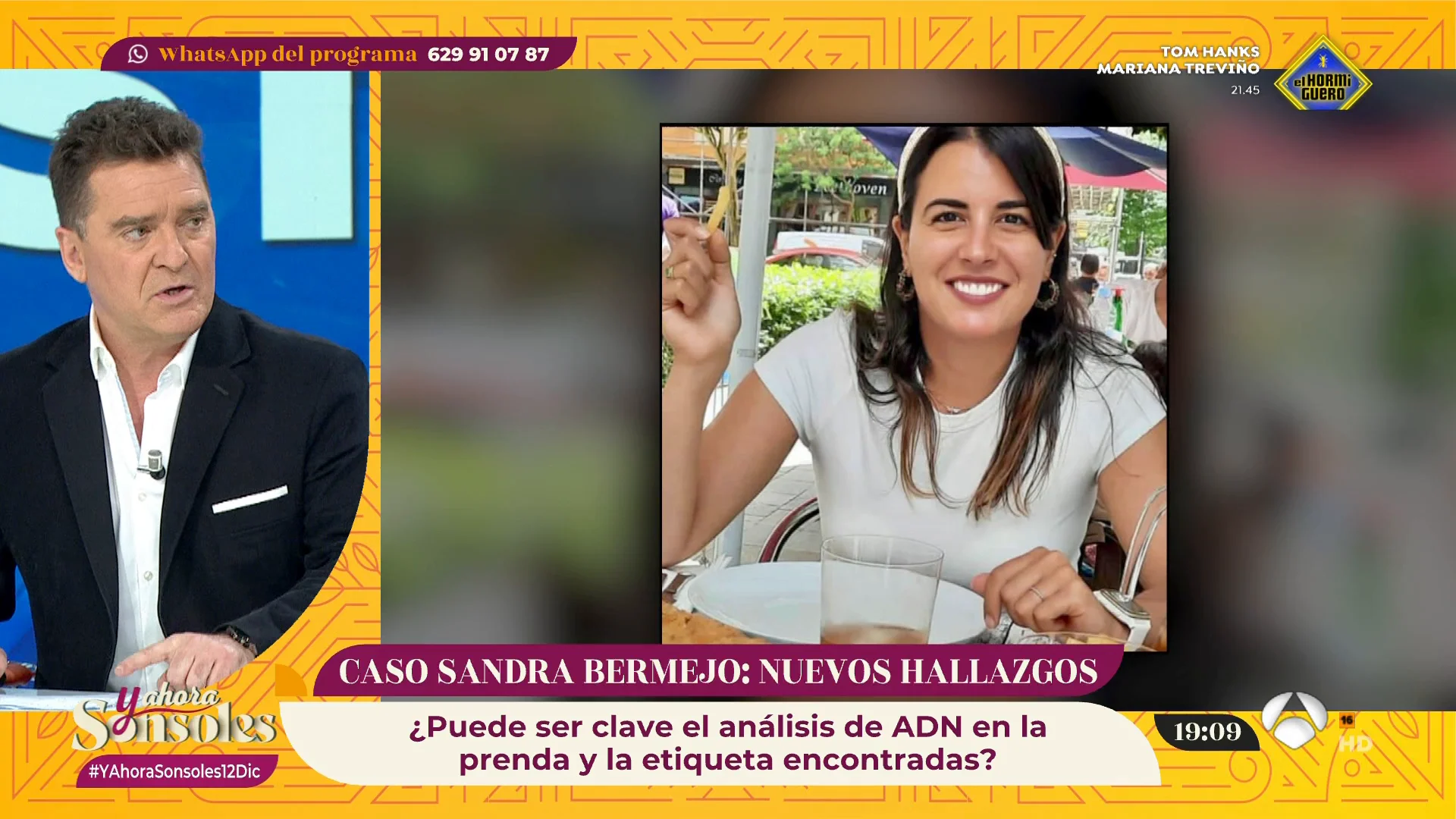 Carlos Qu&iacute;lez, sobre las nuevas pistas de Sandra Bermejo: "Es probable que los restos de ADN sean muy dif&iacute;ciles de encontrar"