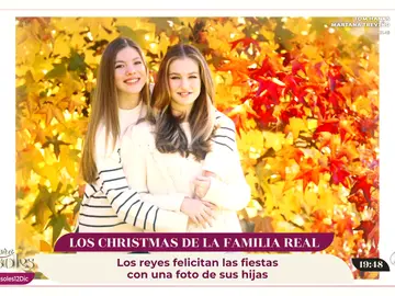 La princesa Leonor y la infanta Sofía, protagonistas de la felicitación navideña de la Casa Real La princesa Leonor y la infanta Sofía, protagonistas de la felicitación navideña de la Casa Real