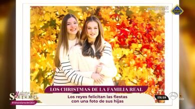 La princesa Leonor y la infanta Sofía, protagonistas de la felicitación navideña de la Casa Real