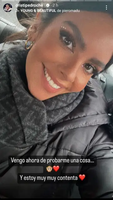 Cristina Pedroche muestra lo contenta que está tras probarse "una cosa" Cristina Pedroche muestra lo contenta que está tras probarse "una cosa"