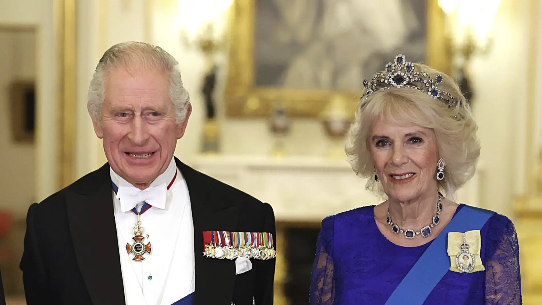 El Rey de Inglaterra, Carlos III, y la reina consorte, Camila Parker