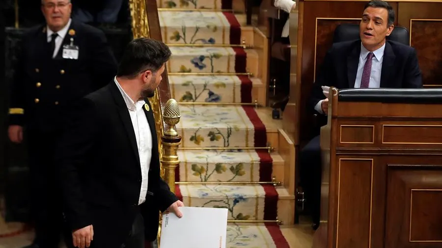 Gabriel Rufi&aacute;n y Pedro S&aacute;nchez en el Congreso