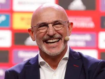 Luis de la Fuente, en su presentación con España Luis de la Fuente, en su presentación con España