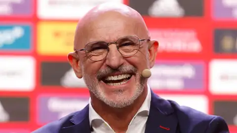 Luis de la Fuente, en su presentación con España Luis de la Fuente, en su presentación con España