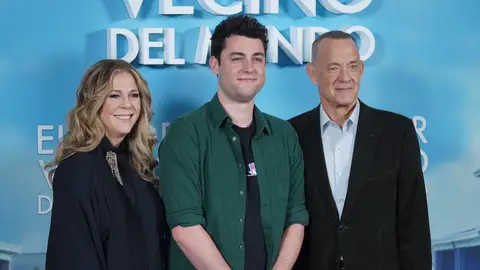Rita Wilson, Truman Hanks y Tom Hanks Rita Wilson, Truman Hanks y Tom Hanks