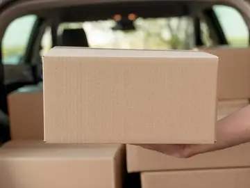 Foto de archivo de un paquete Foto de archivo de un paquete