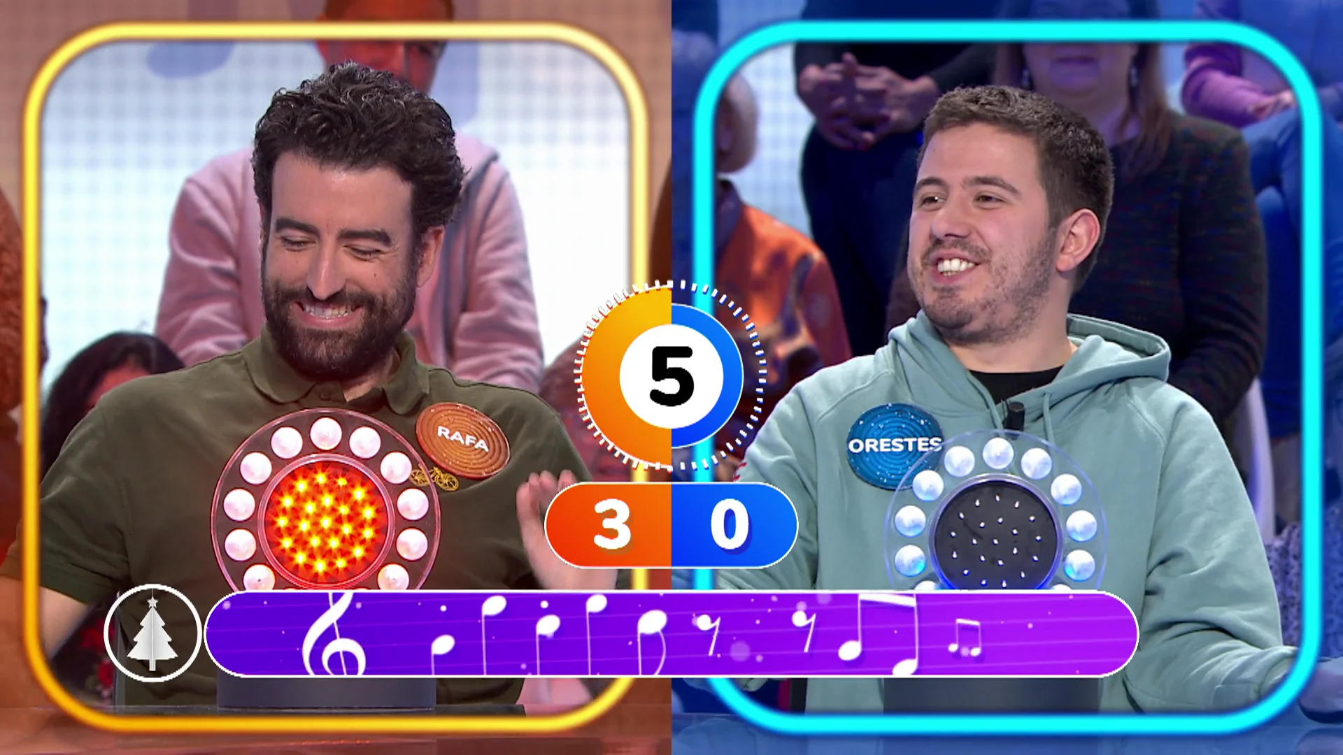 Orestes clama frente a Rafa en 'La Pista'