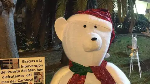 El 'oso perjudicado' de la cabalgata de reyes de Cádiz El 'oso perjudicado' de la cabalgata de reyes de Cádiz