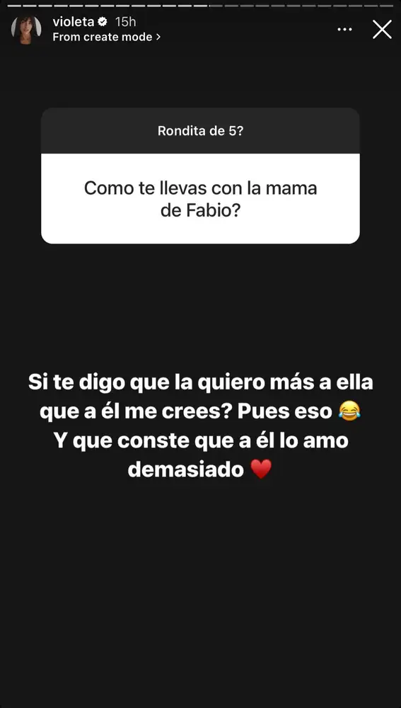 Violeta Mangriñán habla de la relación que tiene con su suegra