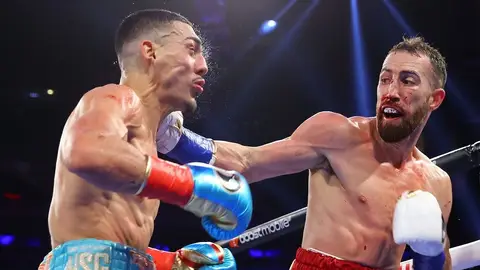 Sandor Martín, en su combate ante Teófimo López Sandor Martín, en su combate ante Teófimo López
