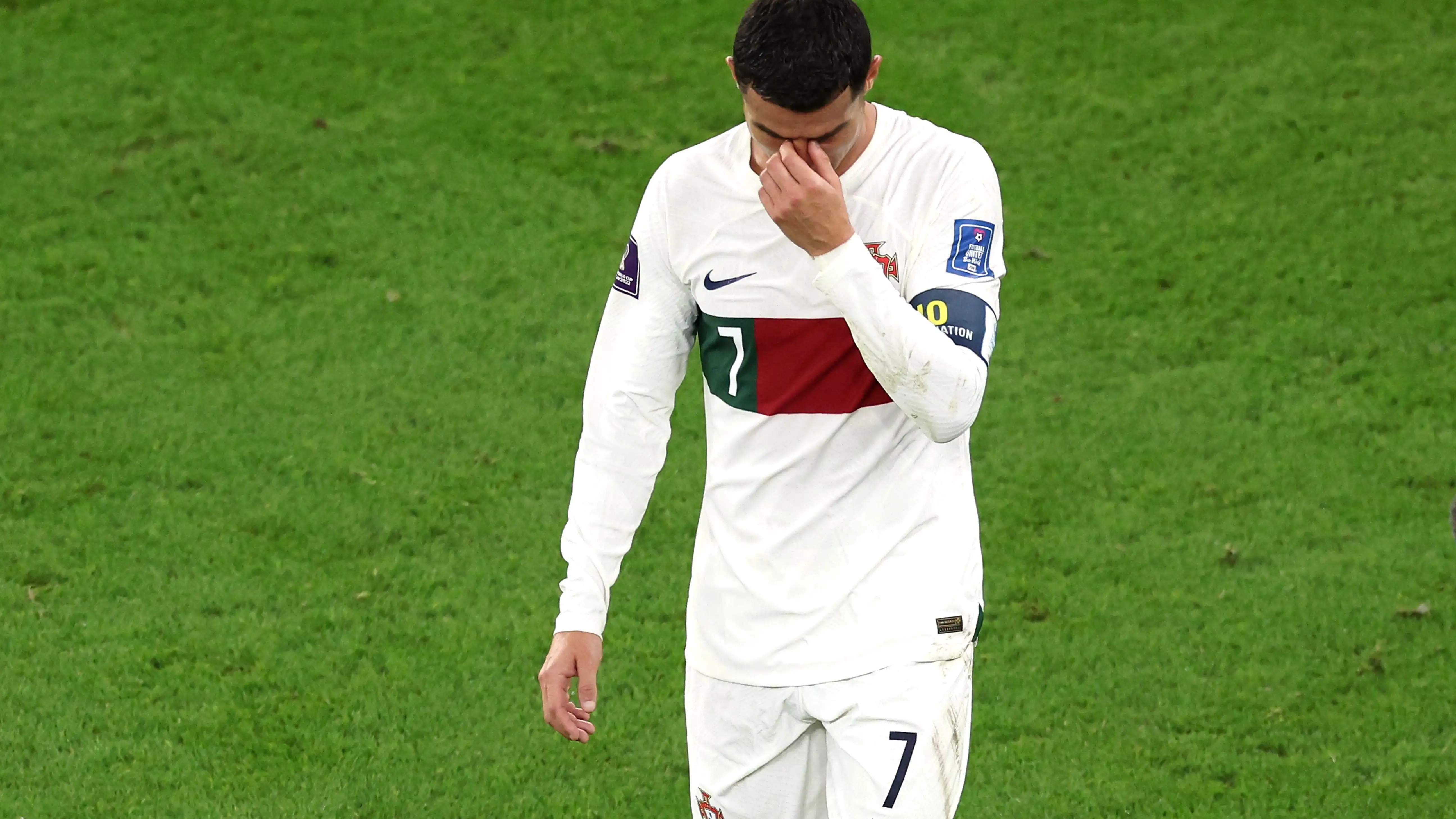 Cristiano Ronaldo, tras la eliminaci&oacute;n contra Marruecos