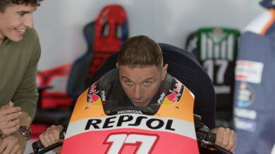Marc Márquez, al ver a Joaquín sobre la moto: “Le veo envalentonado” 