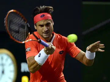 David Ferrer, en un partido durante su época como tenista profesional David Ferrer, en un partido durante su época como tenista profesional
