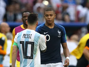 Messi y Mbappé en el Mundial de Rusia 2018 Messi y Mbappé en el Mundial de Rusia 2018