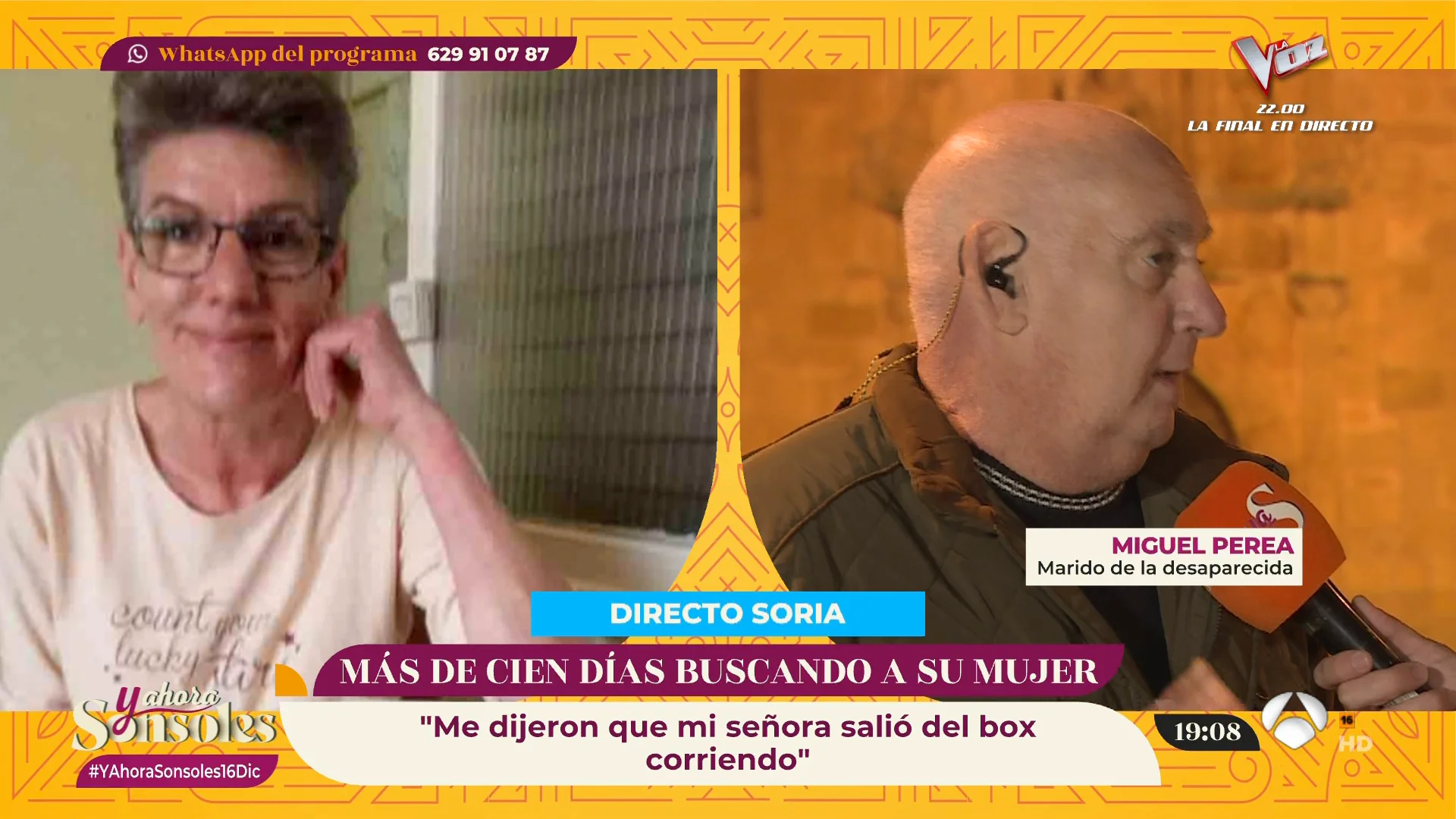 Miguel Perea, destrozado tras perder el rastro de su mujer: "Nadie hizo nada por pararla"