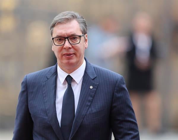 El presidente de Serbia, Aleksandar Vucic