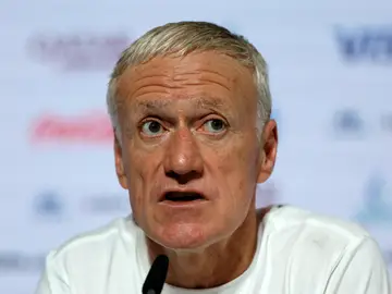 Didier Deschamps en rueda de prensa Didier Deschamps en rueda de prensa