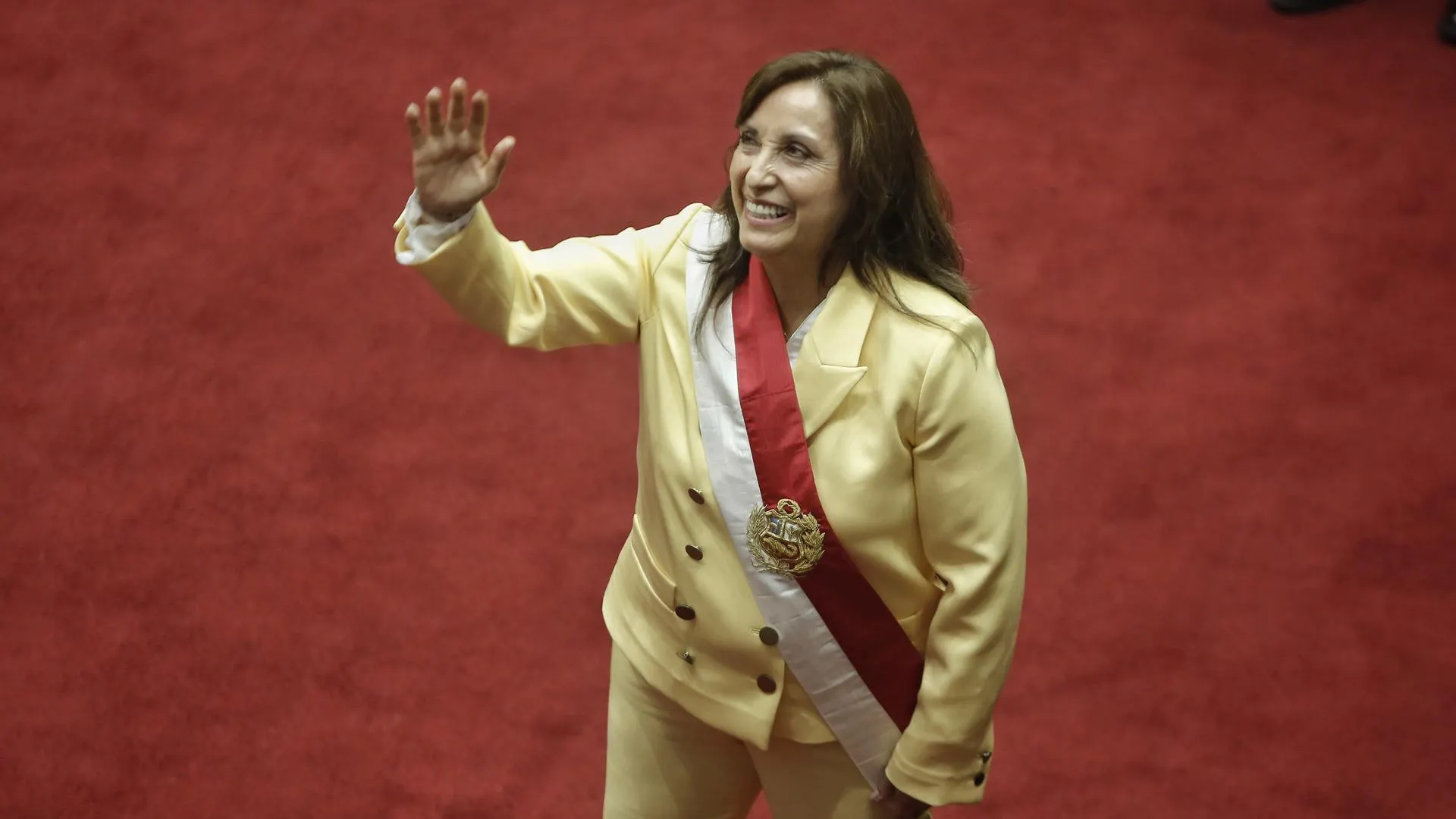 La presidenta peruana, Dina Boluarte La presidenta peruana, Dina Boluarte