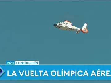 Lo nunca visto en Buenos Aires: los jugadores realizaron una vuelta olímpica subidos a tres helicópteros Lo nunca visto en Buenos Aires: los jugadores realizaron una vuelta olímpica subidos a tres helicópteros