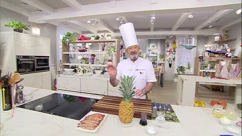 Karlos Arguiñano: el truco de los langostinos baratos y la piña Karlos Arguiñano: el truco de los langostinos baratos y la piña