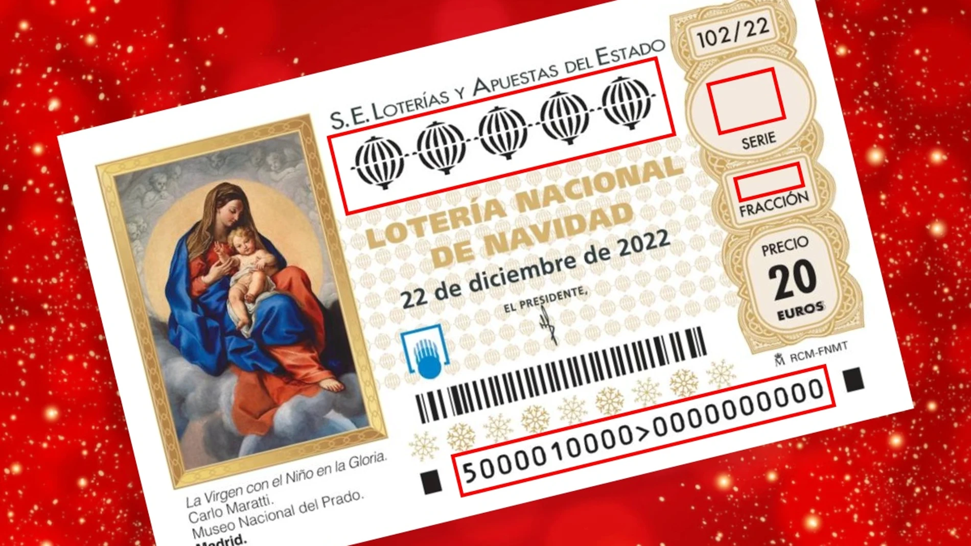 Qué significan las umeraciones del décimo de la Lotería de Navidad 2022