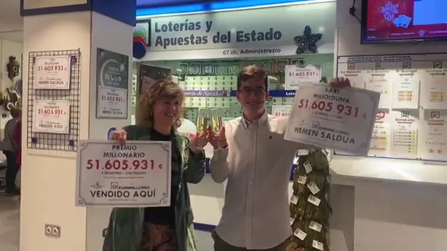 El Euromillones deja 51 millones de euros en Bilbao El Euromillones deja 51 millones de euros en Bilbao