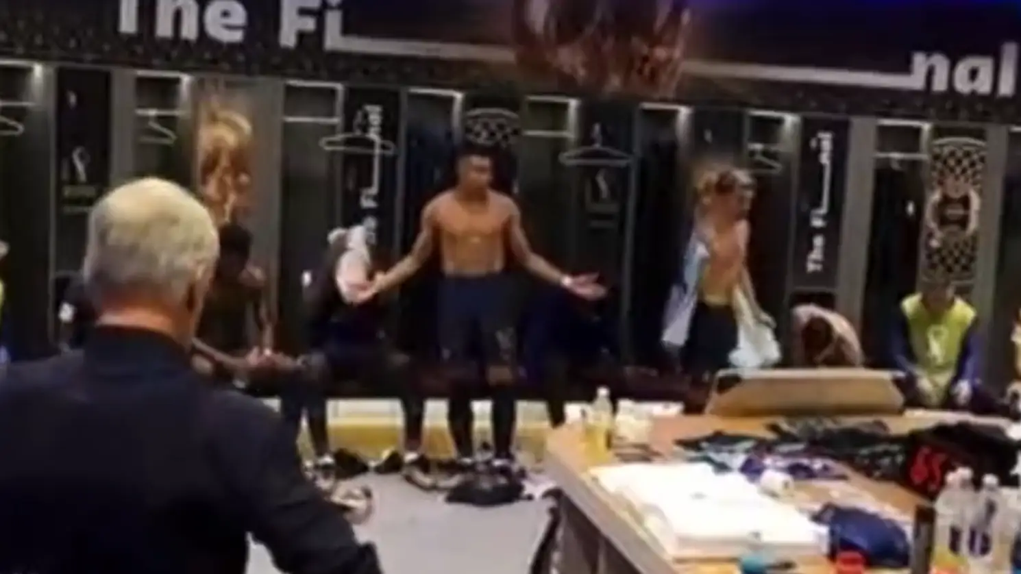 Discurso de Mbappé al descanso de la final Discurso de Mbappé al descanso de la final