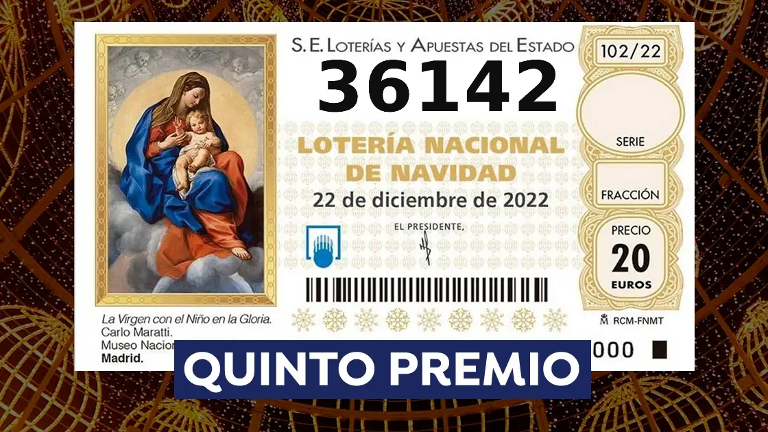 Séptimo quinto premio de la Lotería de Navidad 2022 Séptimo quinto premio de la Lotería de Navidad 2022