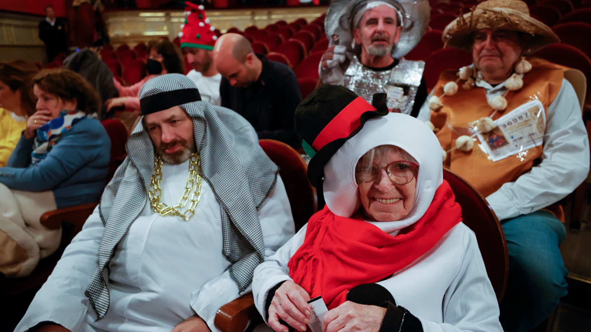 Fotos graciosas del Sorteo de la Lotería de Navidad