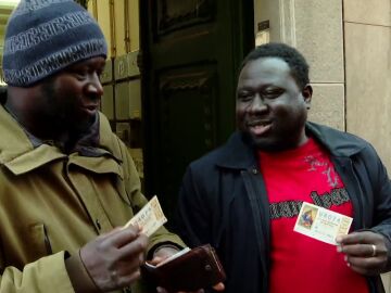 Ibrahim, uno de los agraciados de la Lotería de Navidad