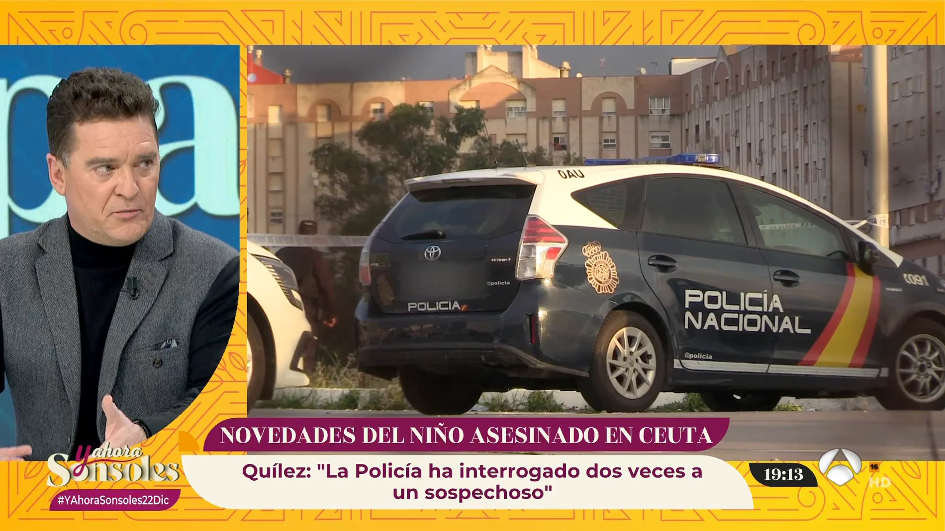 Carlos Quílez, sobre la desaparición del menor ceutí: "La policía ha interrogado dos veces a un sospechoso"