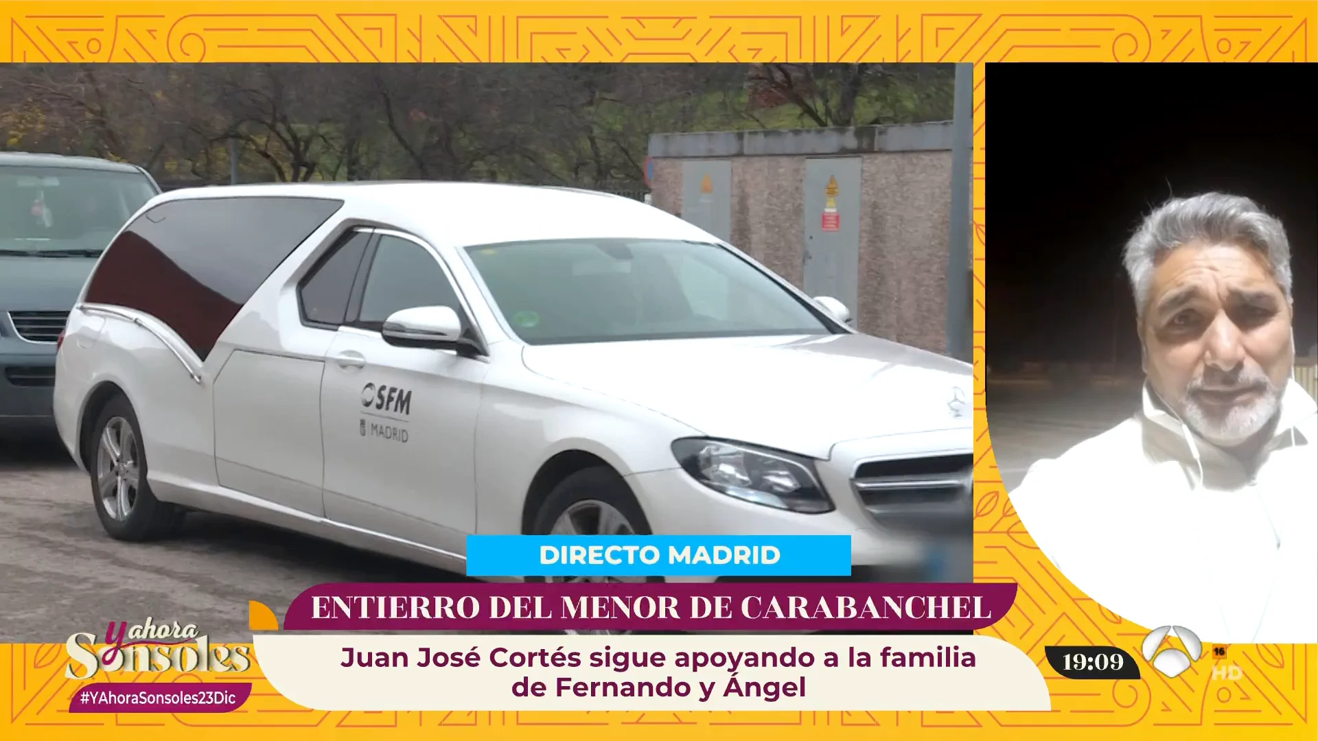 Juan José Cortés, tras el entierro de Fernando en Madrid: "La familia está rota de dolor" Juan José Cortés, tras el entierro de Fernando en Madrid: "La familia está rota de dolor"
