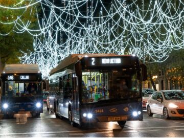 Autobuses Madrid en Navidad