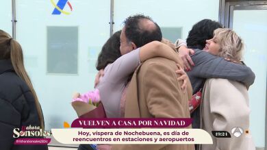 ¡Con mucha emoción! Así se viven los reencuentros navideños en los aeropuertos