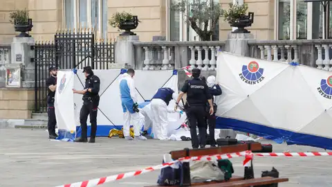 Imagen del lugar en el que un joven murió en un presunto ataque con arma blanca Imagen del lugar en el que un joven murió en un presunto ataque con arma blanca